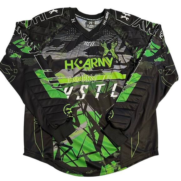 NWOT HK Army HSTL Line Padded Paintball Jersey Slime Medium - Picture 1 of 6
